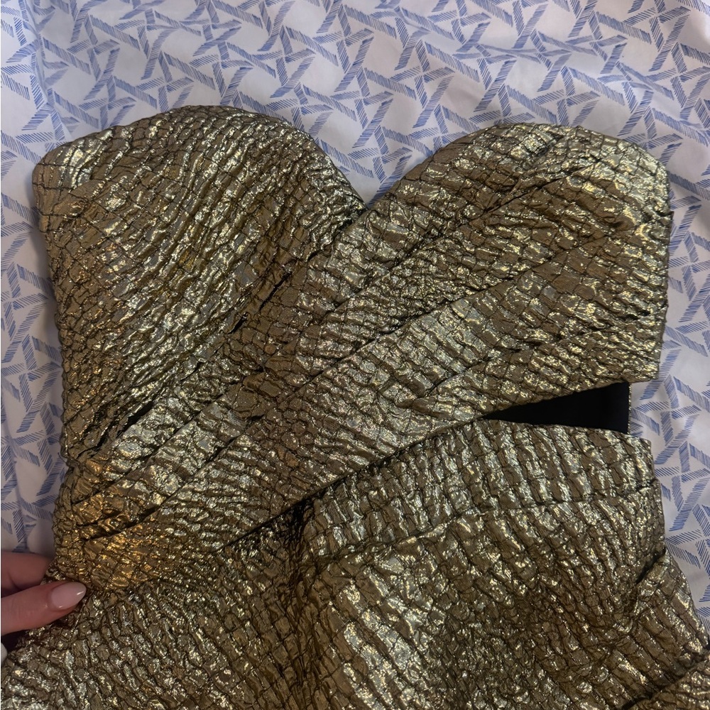 Aknvas Gold Mini Dress - Picture 5 of 7
